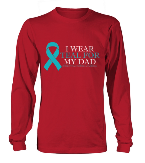 I Wear Teal For My Dad Interstitial Cystitis Long sleeved Unisex