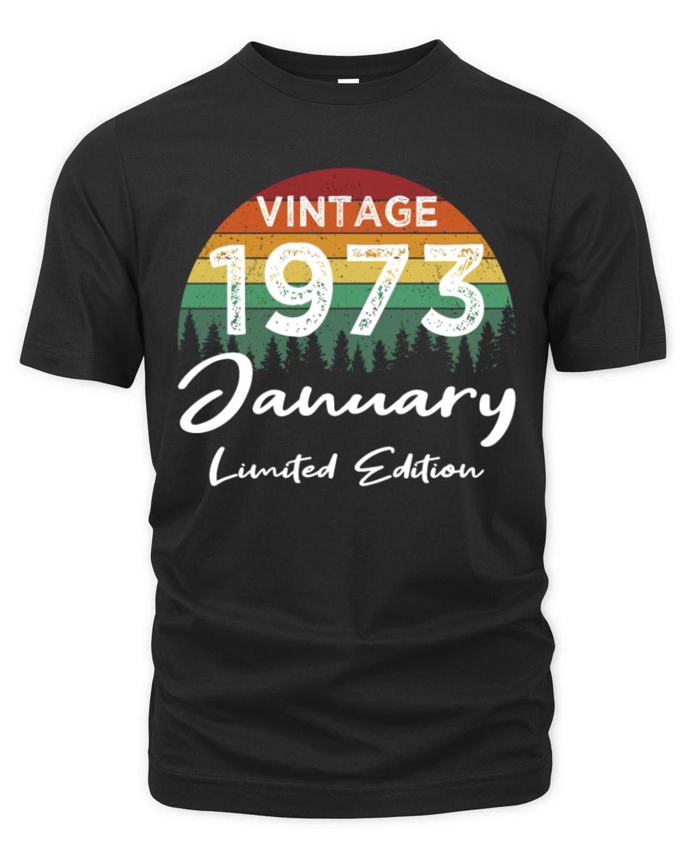 50th birthday january 1973 vintage 1973 Organic Unisex T-shirt