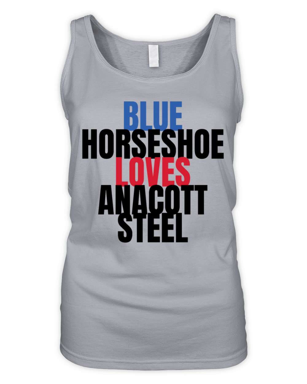 Blue Horseshoe Loves Anacott Steel Organic Women's Tank Top