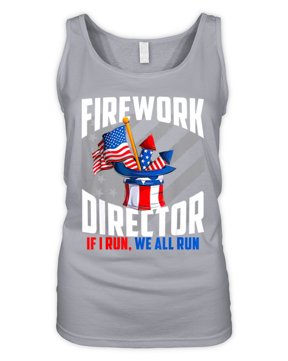 Firework Director Technician If I Run We All Run Organic Women's Tank Top