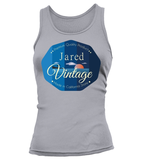 Jared First Name Vintage Blue Tank top Woman