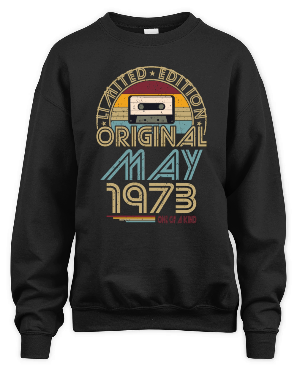 50th birthday may 1973 original 1973 Unisex Premium Crewneck Sweatshirt
