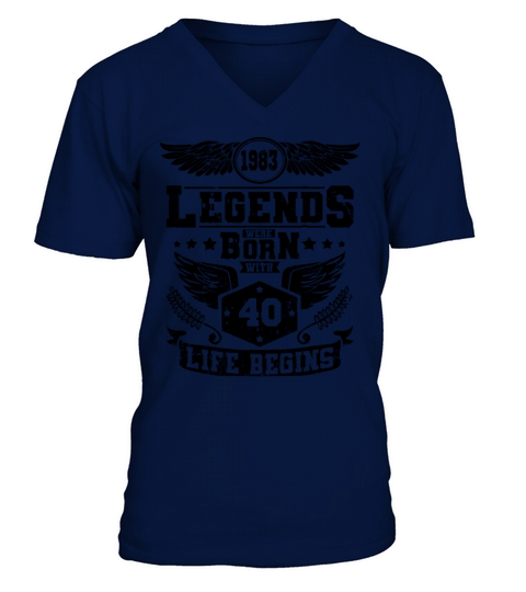 Legends were born in 1983 V-Neck T-shirt