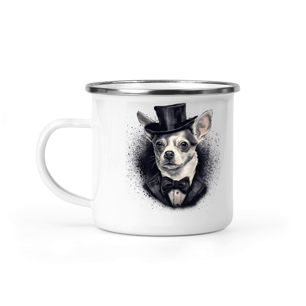Chihuahua - France Red Wine French Gentleman Funny Camping Mug