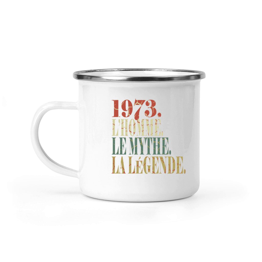 Original 1973 vintage retro birthday Camping Mug