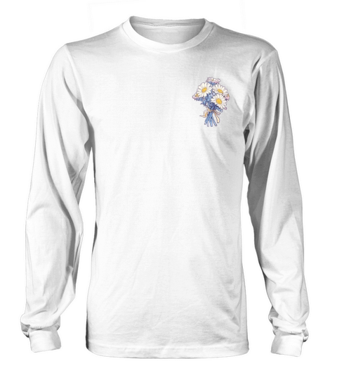 Flower Bouquet Patch Vintage Lover Floral Daisies Long sleeved Unisex