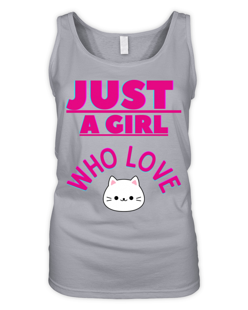 Just a girl who love cats Organic Women's Tank Top