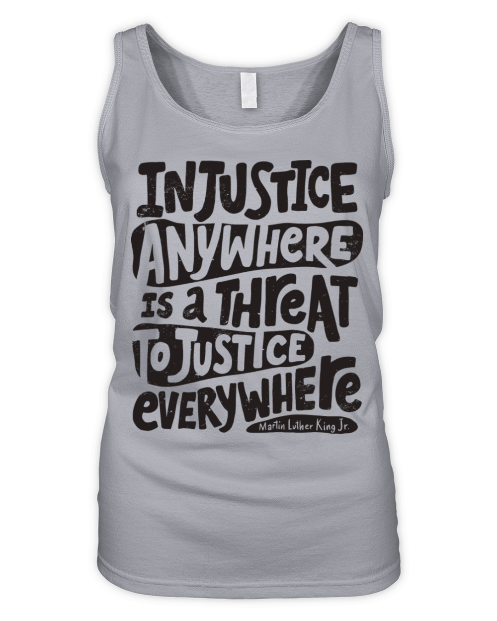 Social Injustice Quote Organic Women's Tank Top