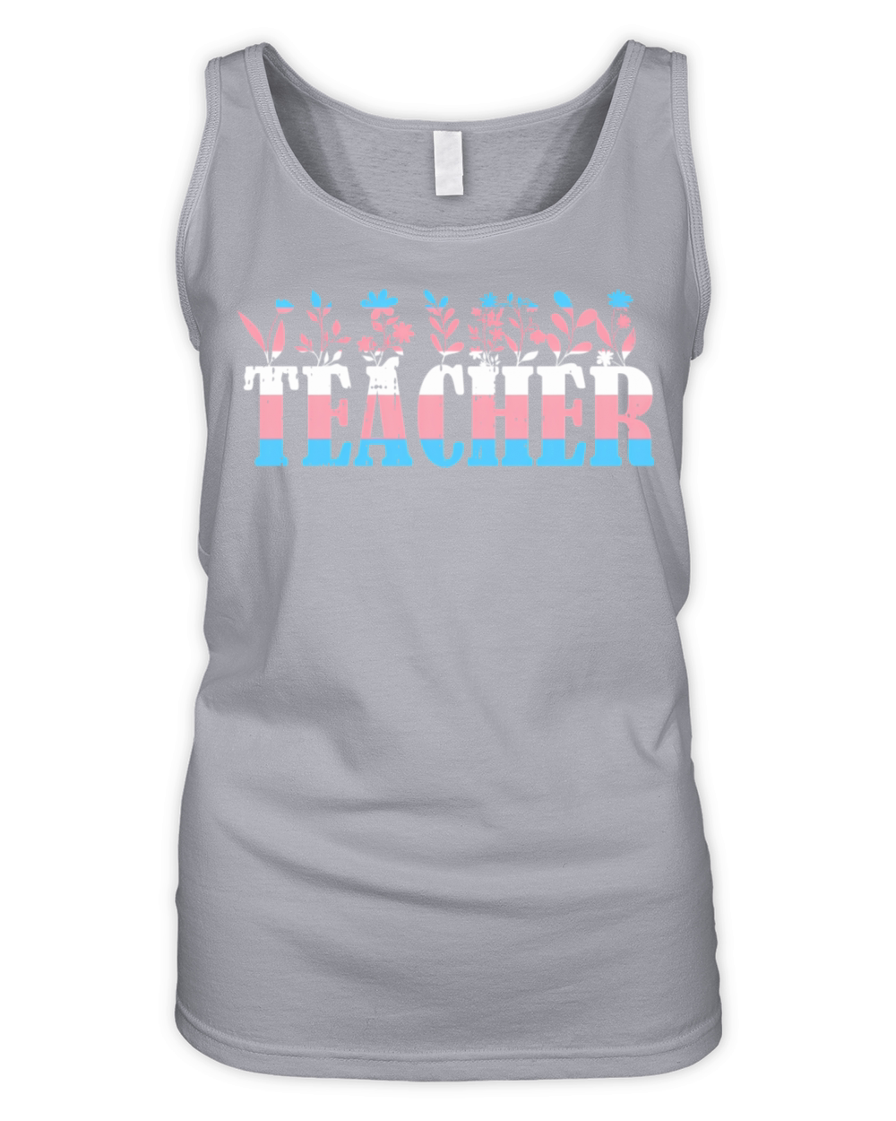 Teacher Pride Transgender Lgbt-Q Gay Flag Ally Organic Women's Tank Top