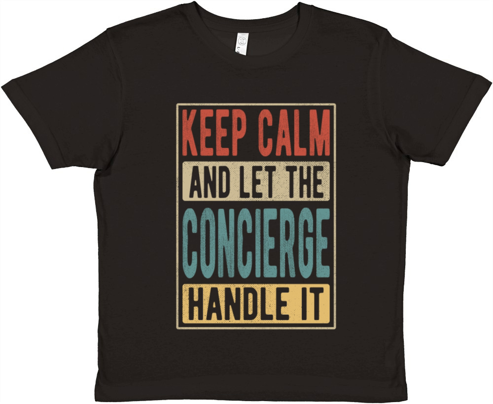 Concierge Retro Gift Premium Kids Crewneck T-shirt