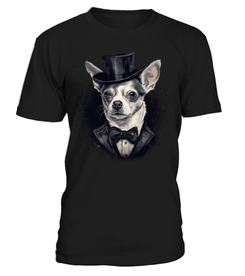 Chihuahua - France Red Wine French Gentleman Funny T-Shirt Unisex