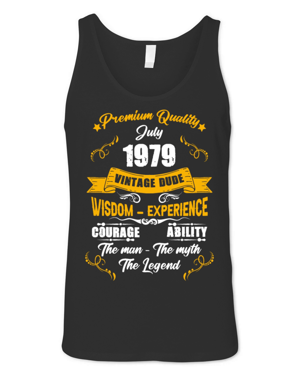 July 1979 Vintage Birthday Present Unisex Jersey Tank