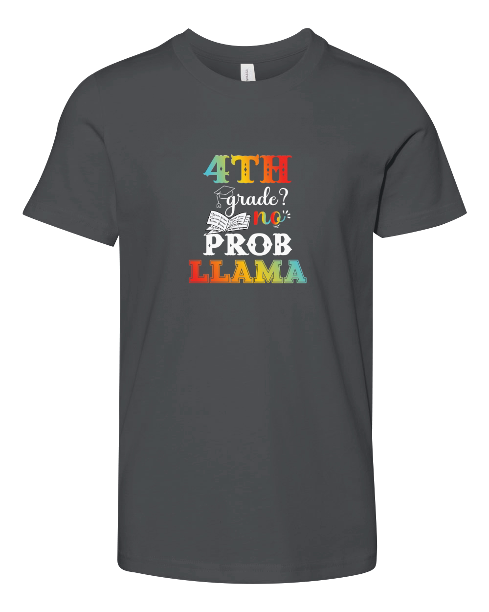 Fourth Grade Np Prob Llama Youth Unisex Jersey Tee