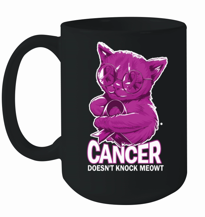 Cat Honors Cancer Caregivers Ceramic Mug