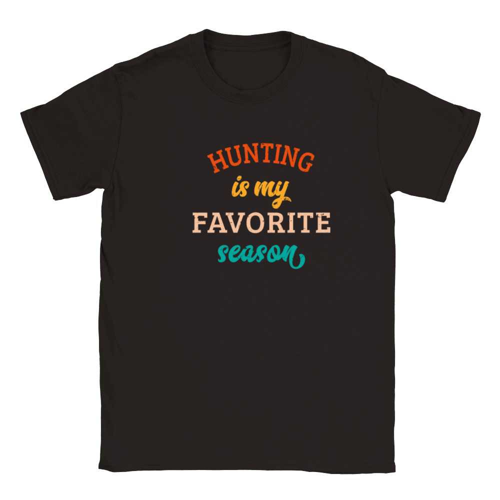 Hunting Is My Favorite Season Hunting Lover Retro Classic Kids Crewneck T-shirt