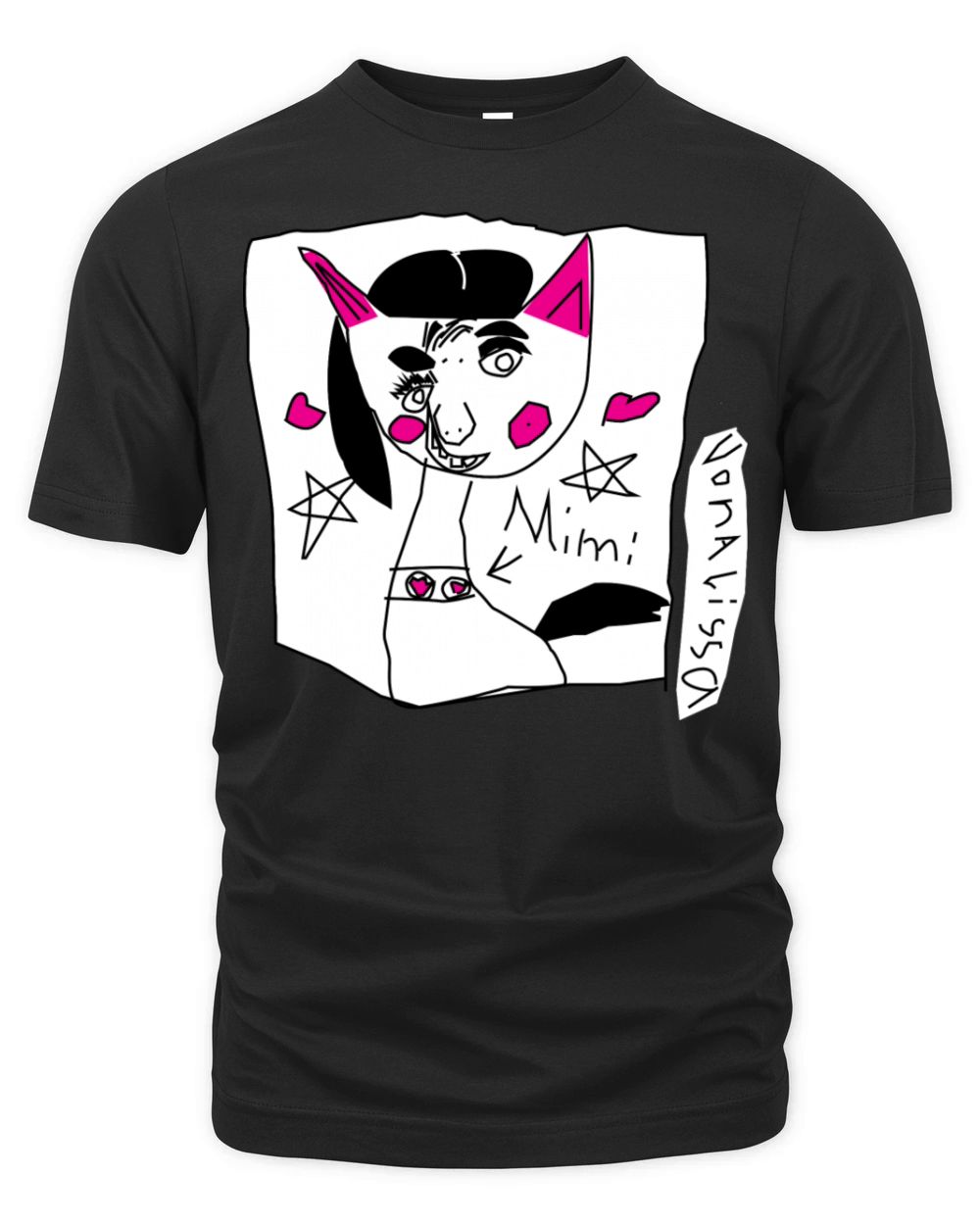 Cat drawn by Alissa Organic Unisex T-shirt