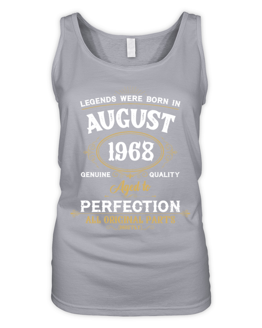Legends Were Born In August 1968 Organic Women's Tank Top