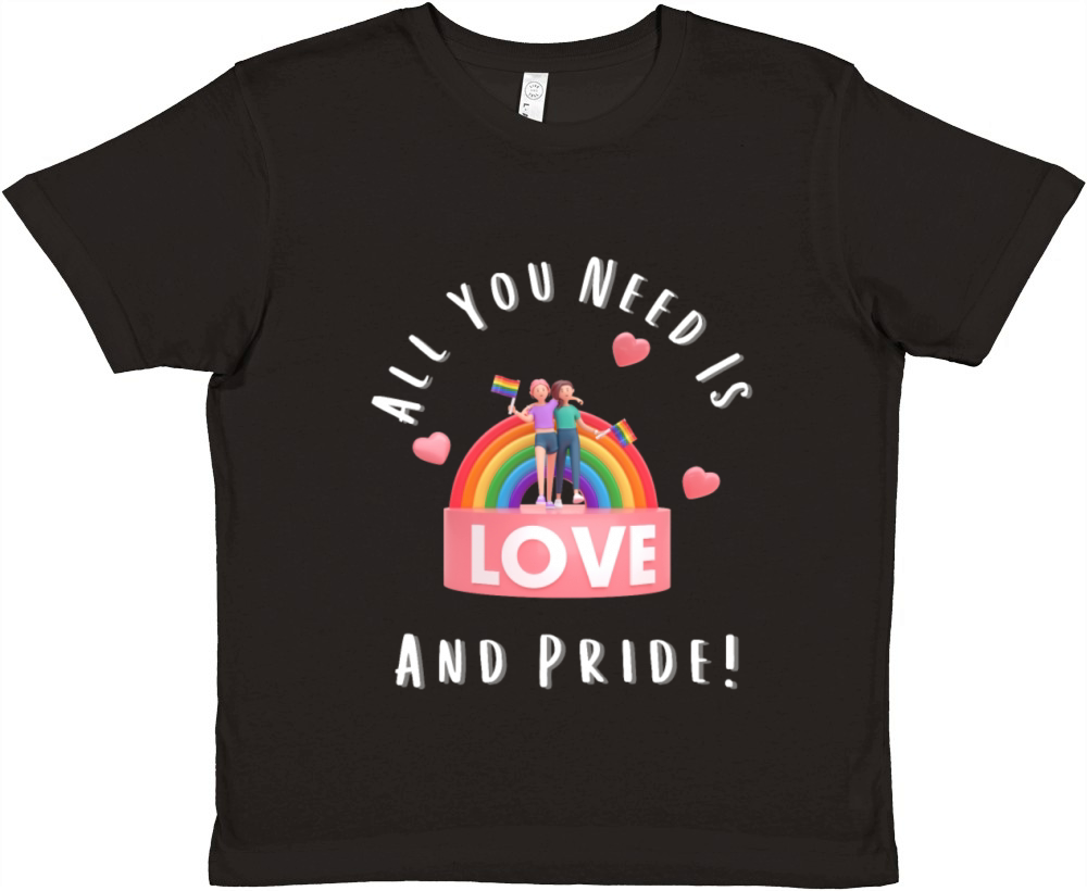 All You Need Is Love n n n And Pride n Premium Kids Crewneck T-shirt