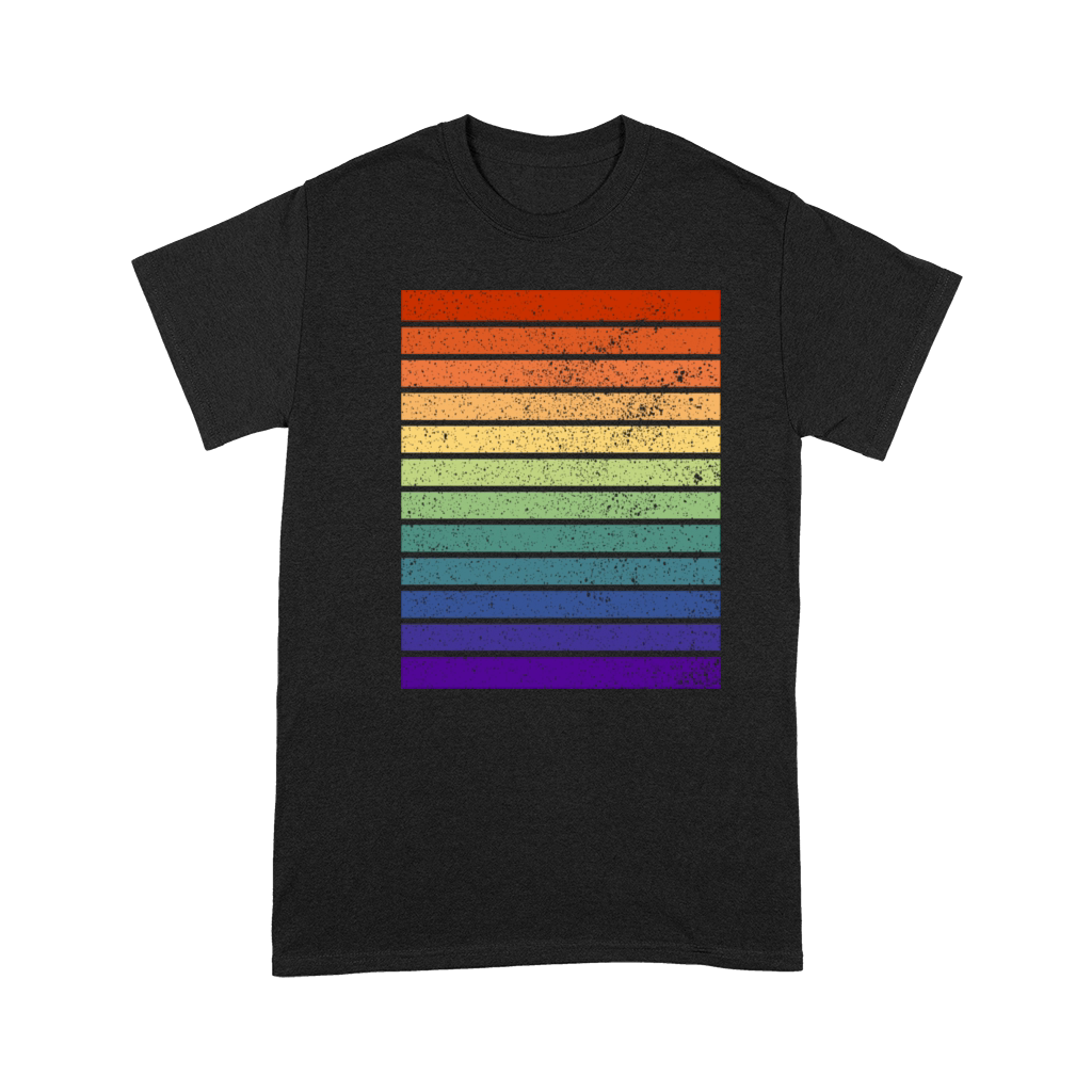 Vintage Distressed Gay Pride Colors Premium T-shirt