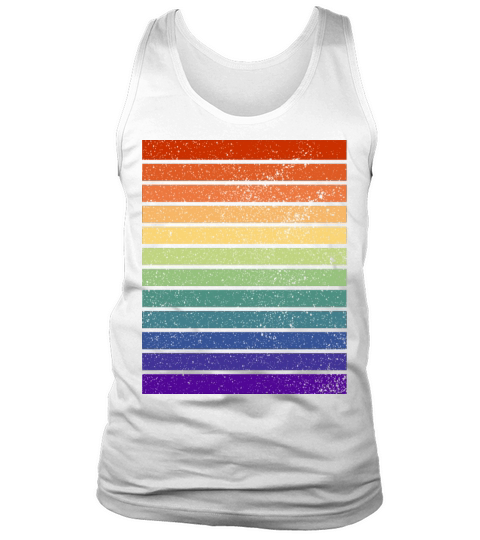 Vintage Distressed Gay Pride Colors Tank Top Unisex