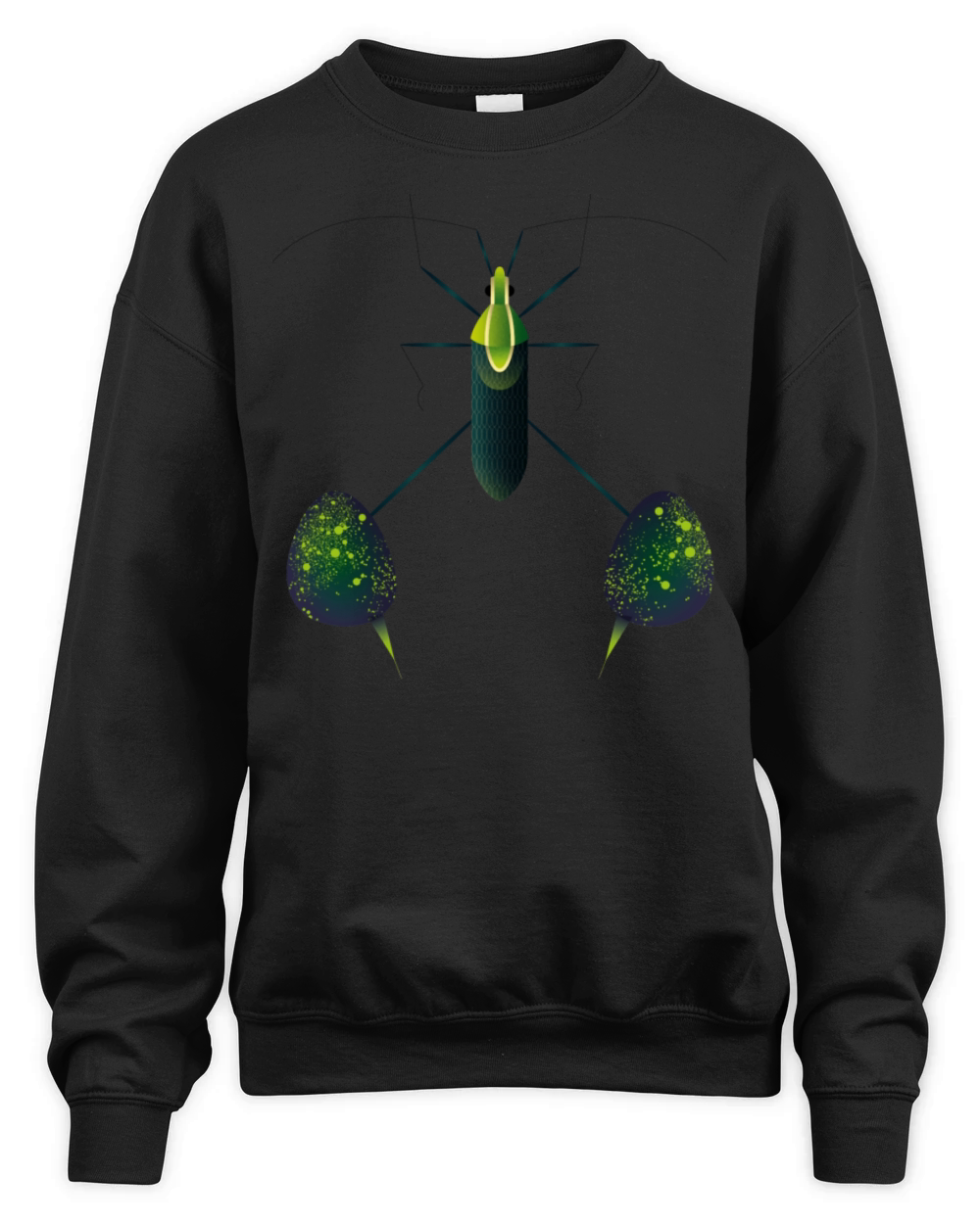 Cute Green Bug Unisex Premium Crewneck Sweatshirt