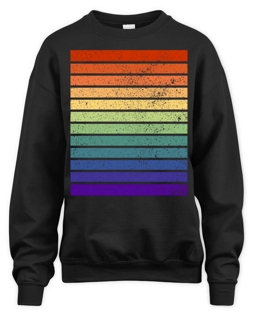 Vintage Distressed Gay Pride Colors Unisex Premium Crewneck Sweatshirt