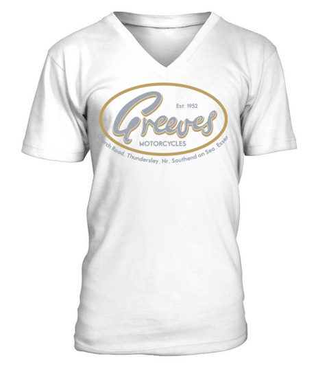 Greeves Motorcycles V-Neck T-shirt