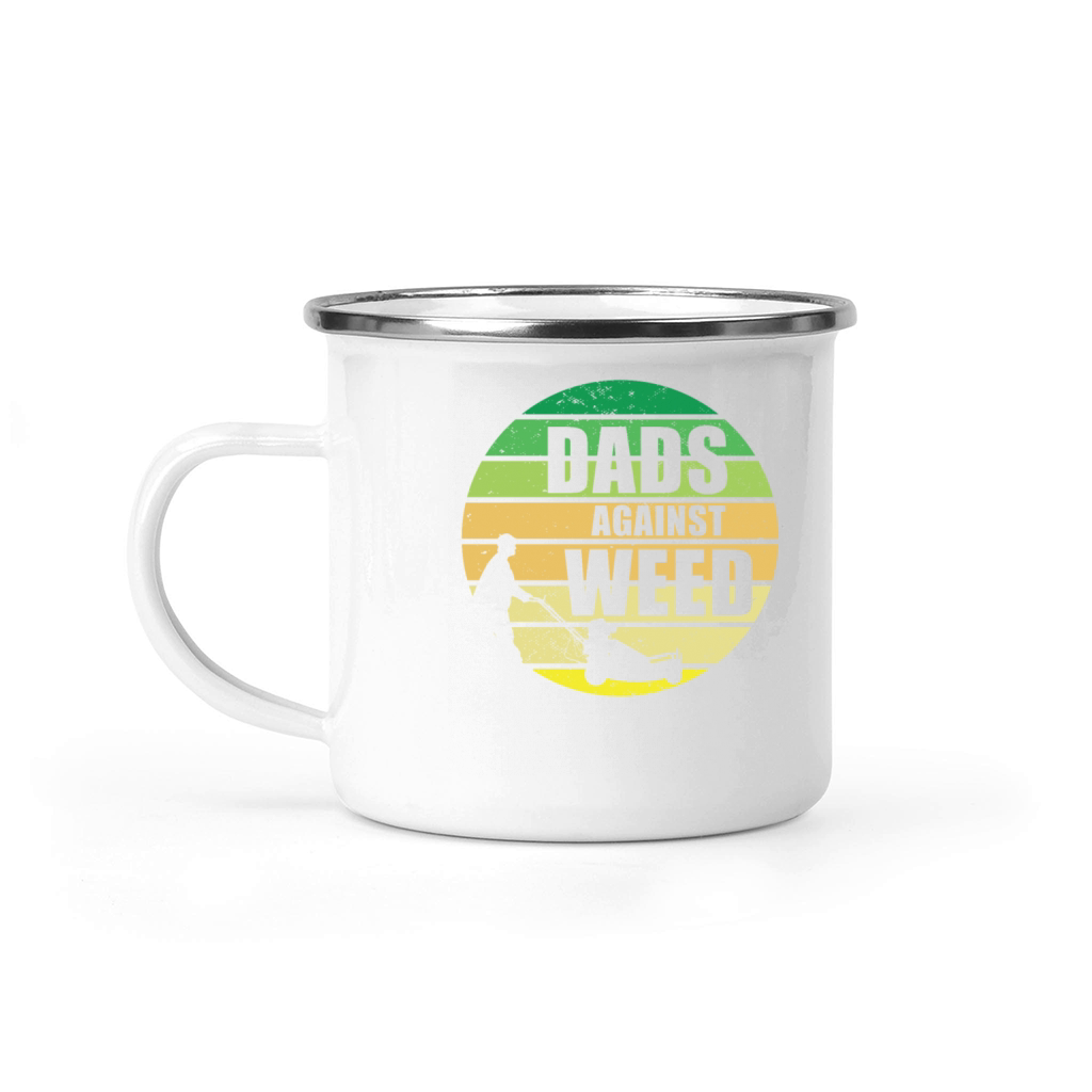 Dads Against Weed Retro Plant Daddy Gardener Lawn Camping Mug