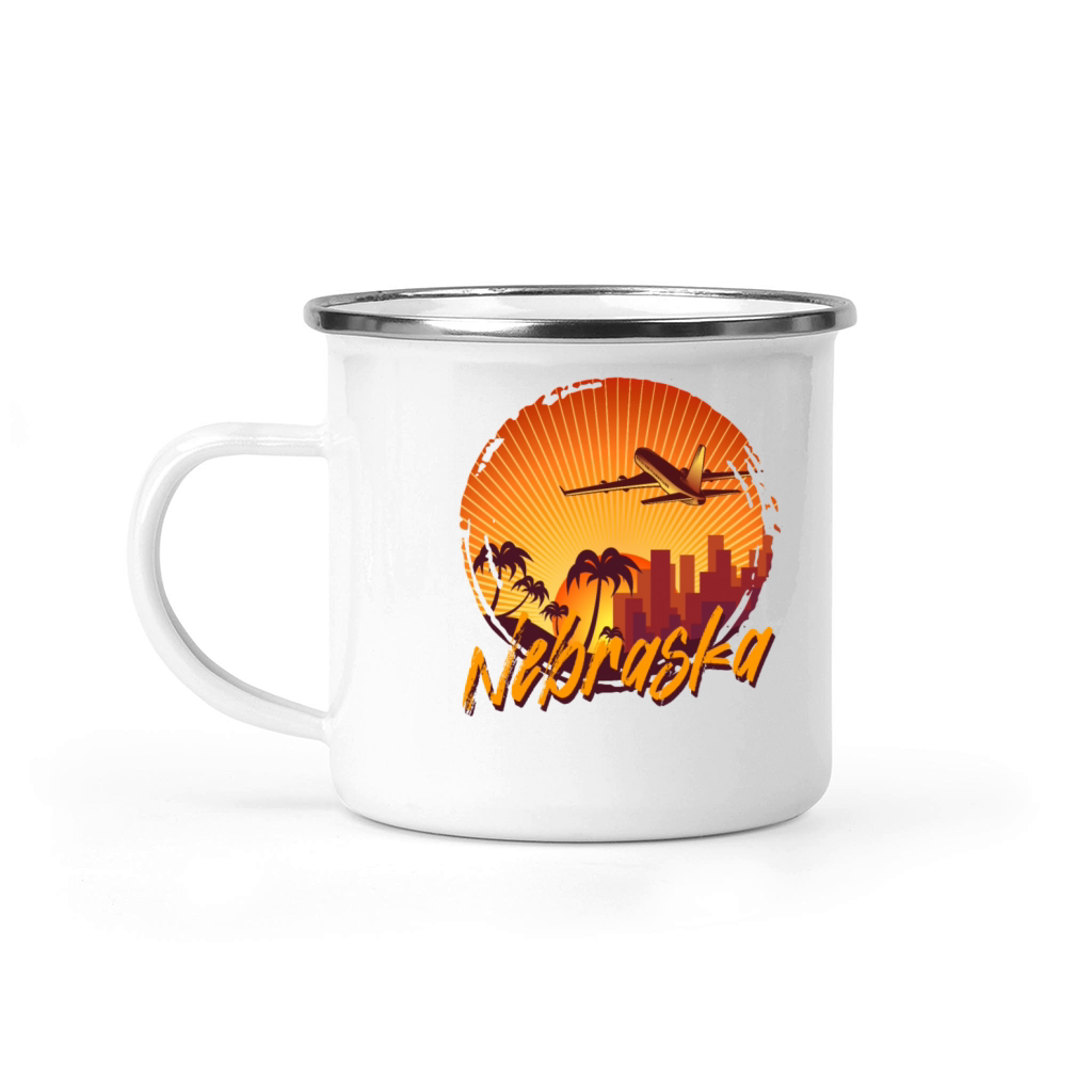Nebraska Usa Staate Camping Mug