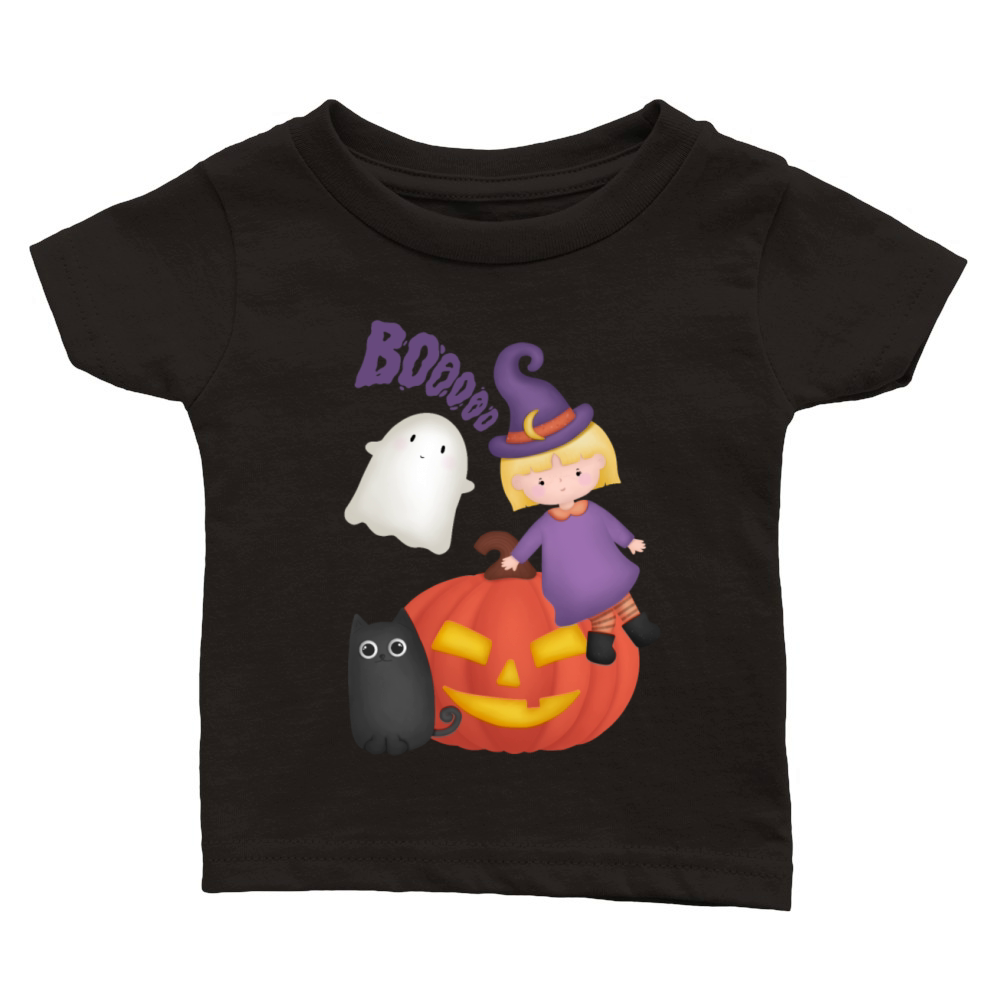 little witch Boooo Classic Baby Crewneck T-shirt