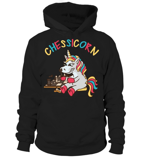 Chessicorn Unicorn Chess Pun Hoodie Unisex