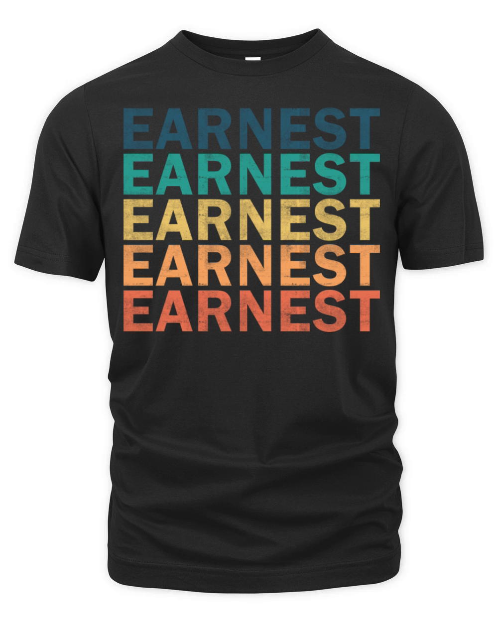 Earnest Name T Shirt - Earnest Vintage Retro Name Organic Unisex T-shirt