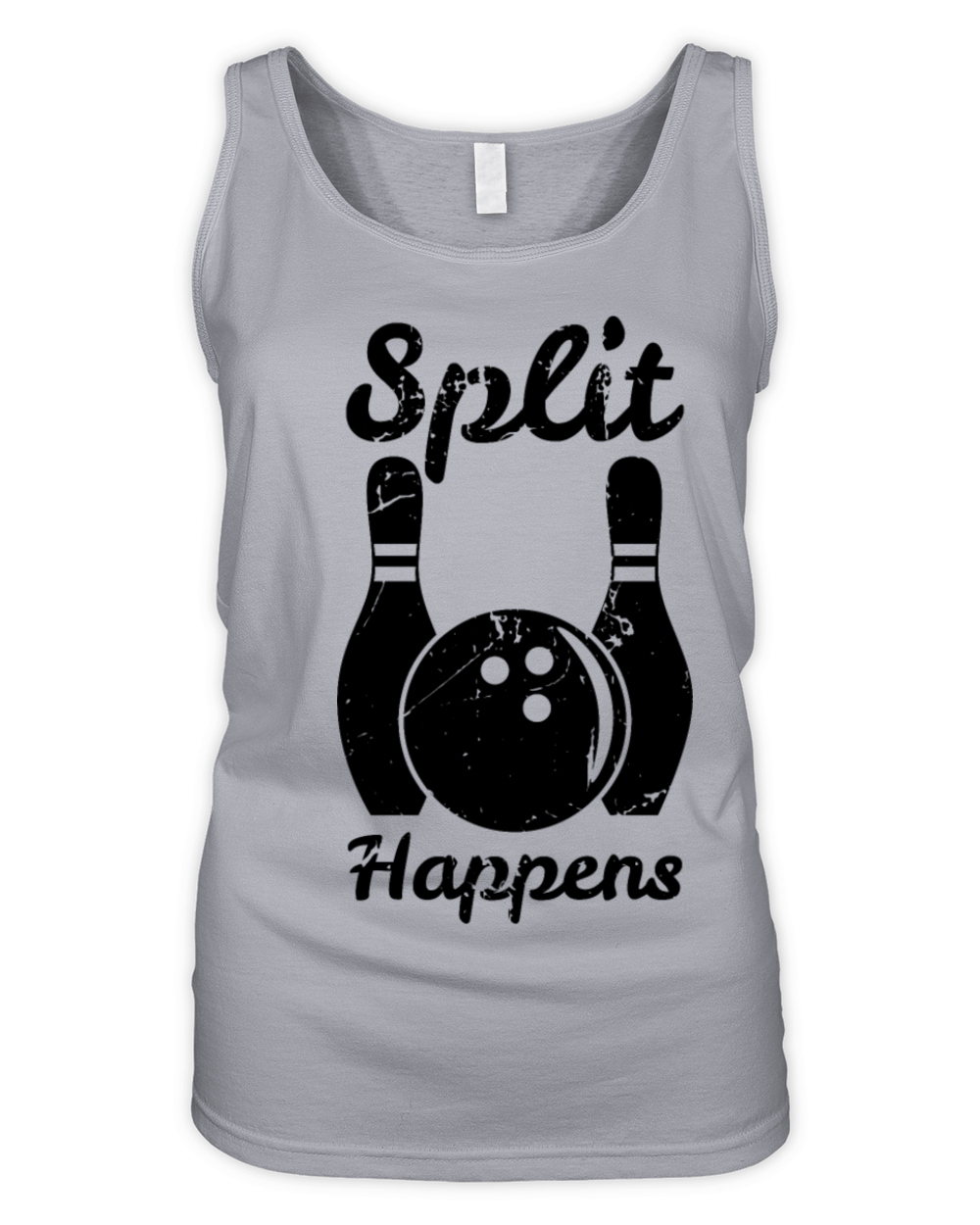 Bowling Wordplay Organic Women's Tank Top