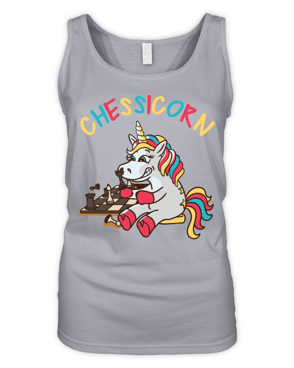 Chessicorn Unicorn Chess Pun Organic Women's Tank Top