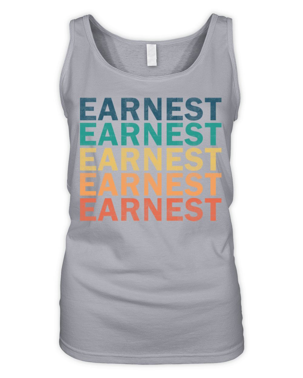 Earnest Name T Shirt - Earnest Vintage Retro Name Organic Women's Tank Top