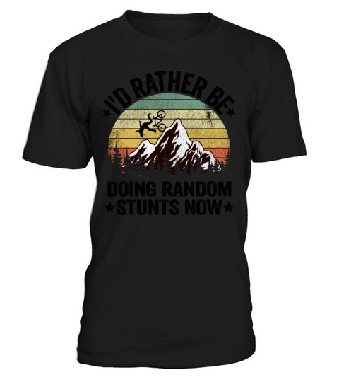 I d Rather Be Mountain Biking Vintage Mtb Downhill T-Shirt Unisex