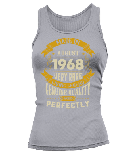 August 1968 Vintage Birthday Present Tank top Woman