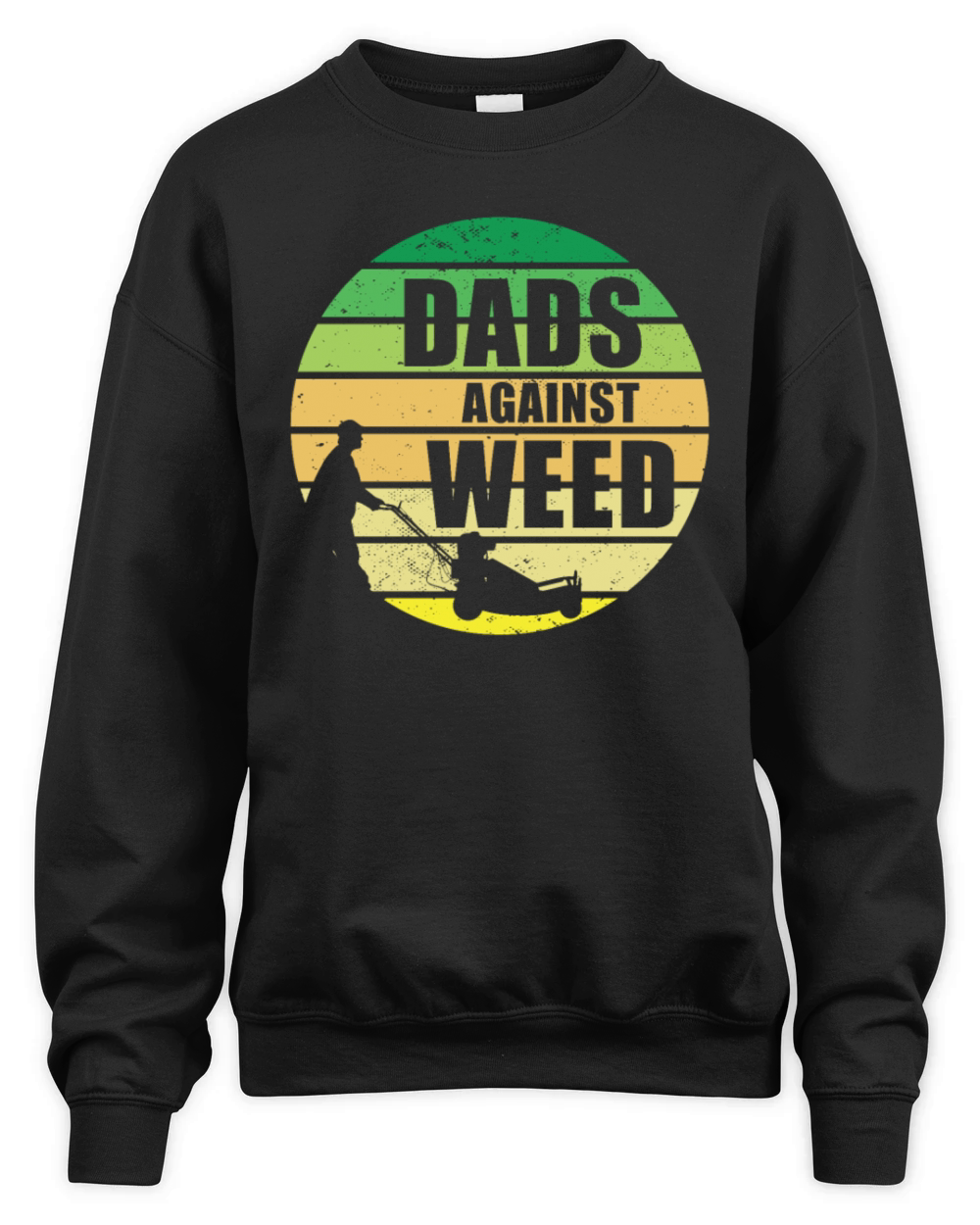 Dads Against Weed Retro Plant Daddy Gardener Lawn Unisex Premium Crewneck Sweatshirt