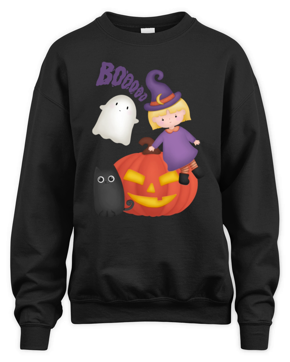 little witch Boooo Unisex Premium Crewneck Sweatshirt