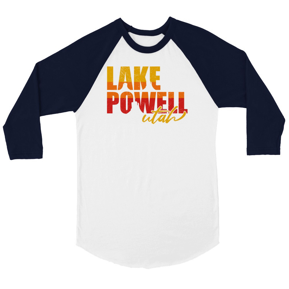 Lake Powell Unisex ¾ sleeve Raglan T-shirt