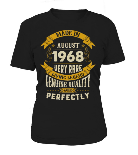 August 1968 Vintage Birthday Present Women's T-Shirt