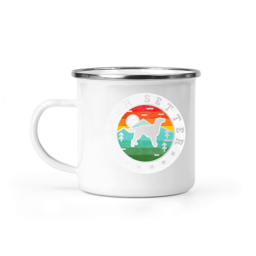 Irish Setter Dog Summer Vintage Camping Mug
