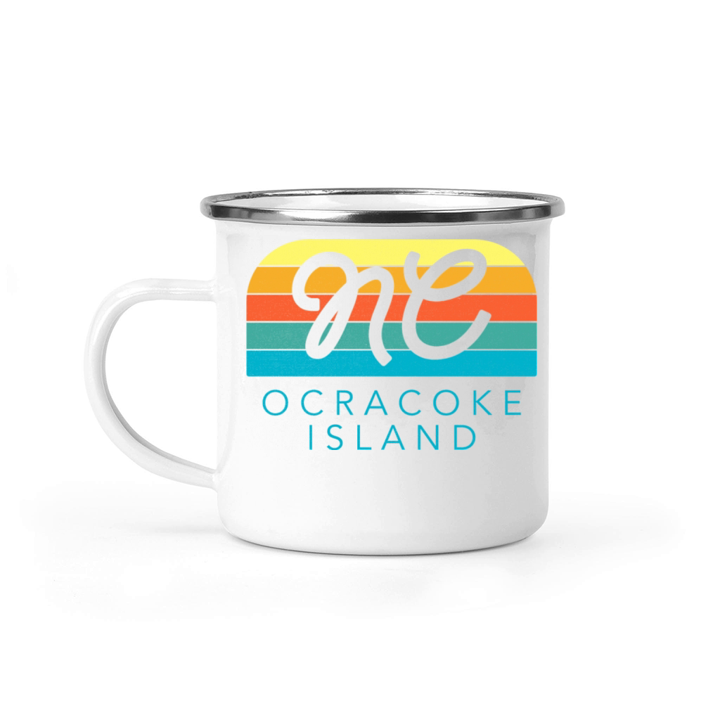 Ocracoke Island Sunrise Summer Vacation In Nc Camping Mug