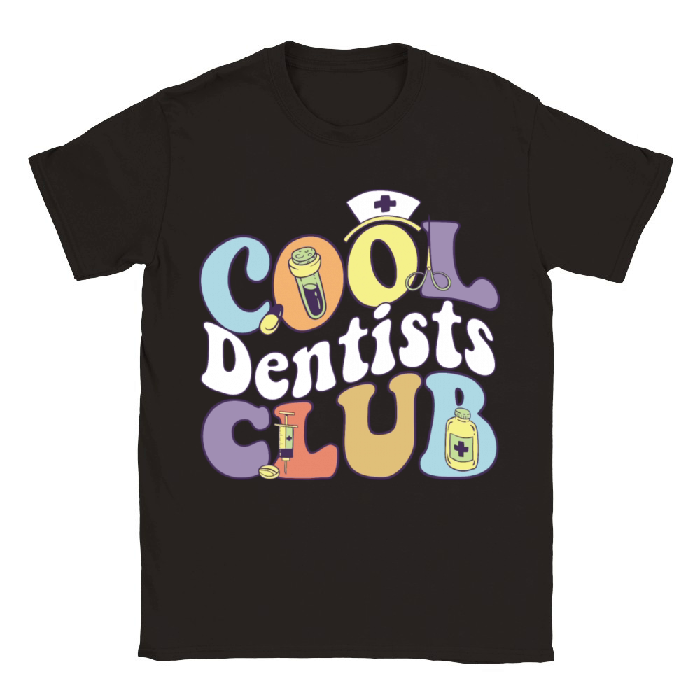 Cool Dentists Club Dental Practitioner Dentist Classic Kids Crewneck T-shirt