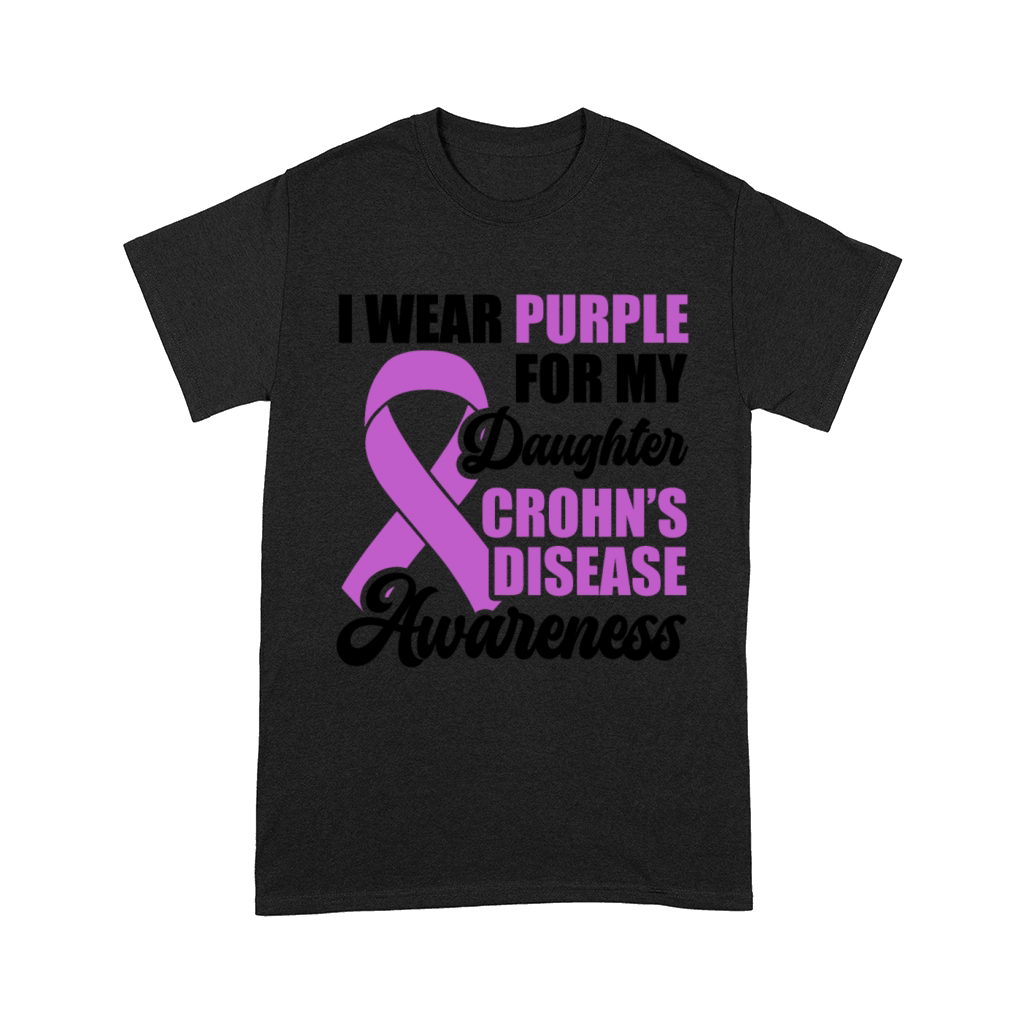 I Wear Purple For My Daughter Crohns Disease Comfort T-shirt