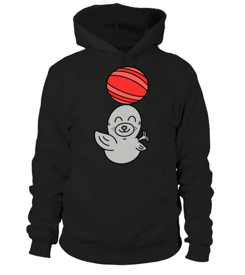 Cute Baby Sea Lion With Ball Hoodie Unisex