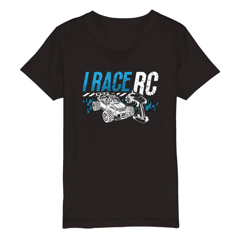 RC Model Racing I Race RC Remote Controlled Car Organic Kids Crewneck T-shirt