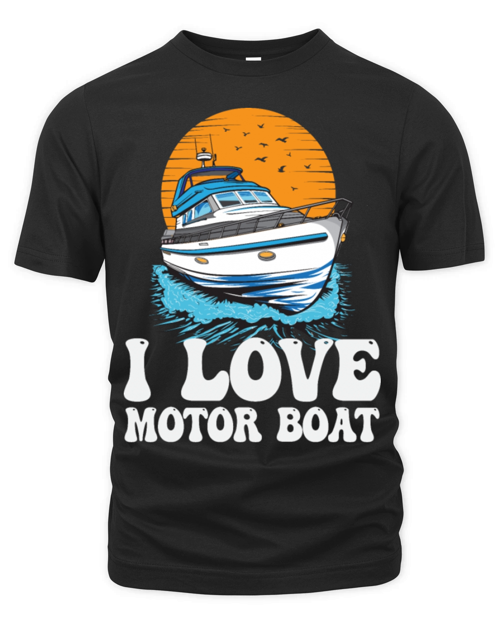 I Love Motor Boat Parade Motorboating Quote Organic Unisex T-shirt