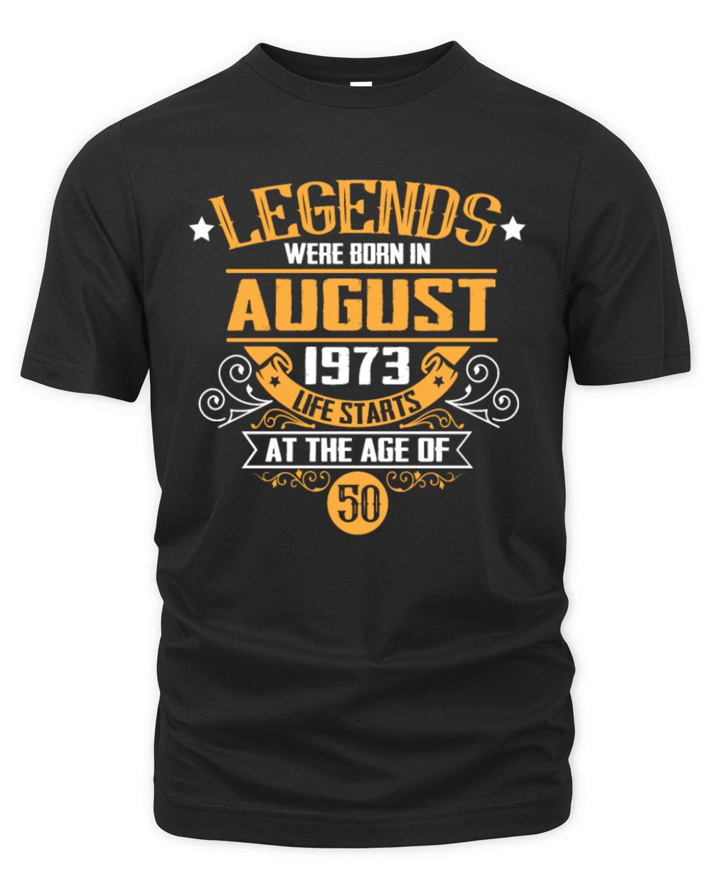Legends were born in August 1973 Organic Unisex T-shirt