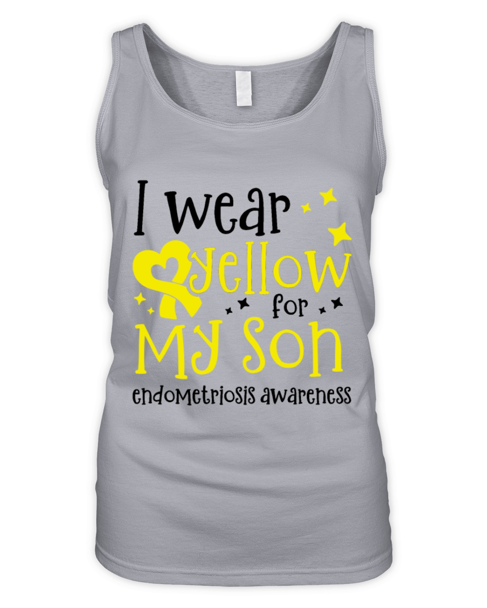 I Wear Yellow For My Son Endometriosis Surgery Organic Women's Tank Top